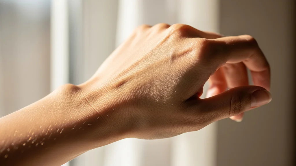 Close-up of smooth, healthy skin