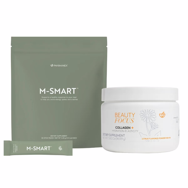 Pharmanex® M-Smart™ + Beauty Focus® Collagen+ (USA) - Powder Mix-in